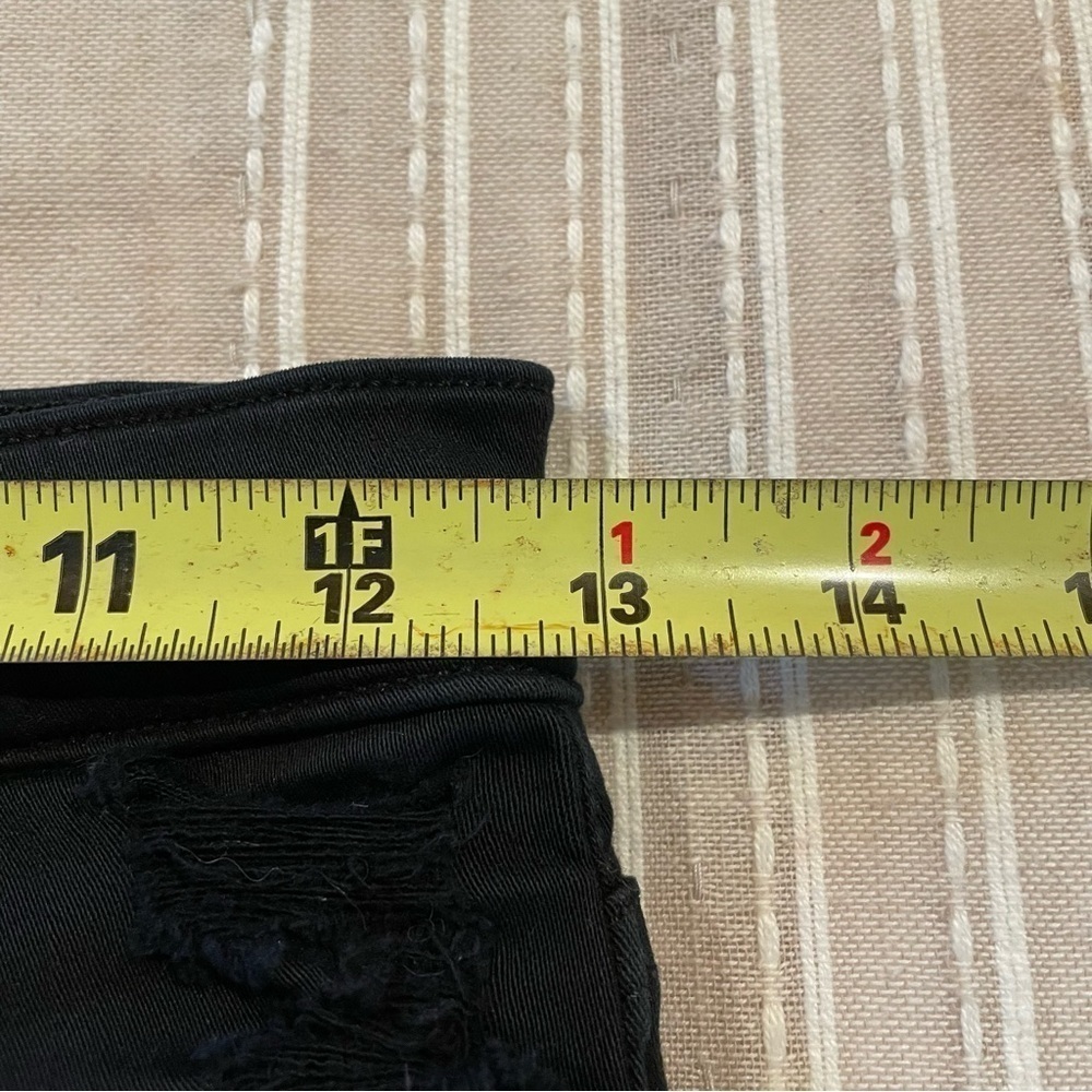 Agolde Sophie Black High Rise Distressed Skinny Jeans 26 - Picture 8 of 11